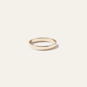 14k Gold Bold Stacker Ring